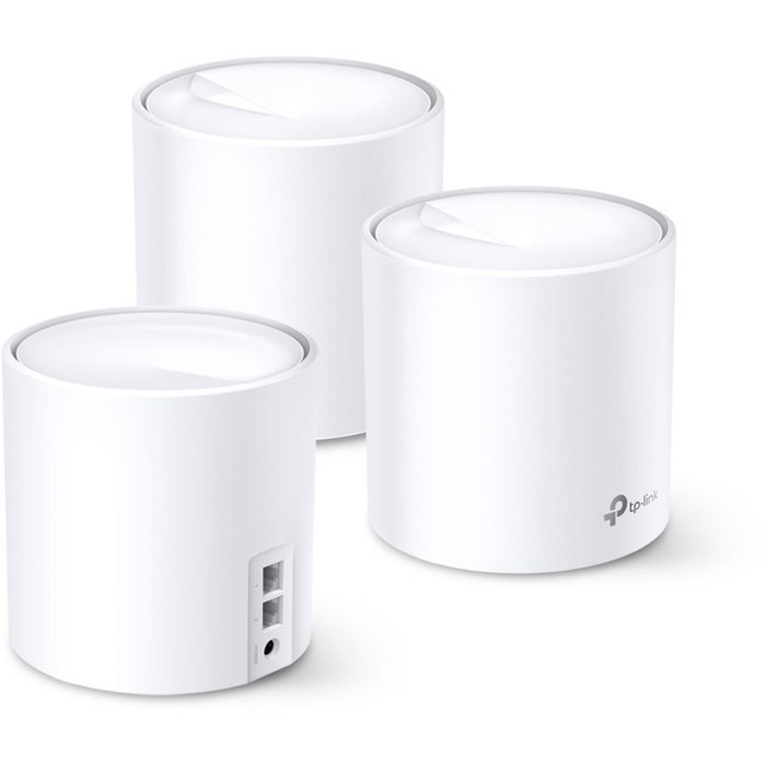 

Бесшовный Mesh роутер TP-Link Deco X20 (DECO X20) AX1800, 1000 Мбит/с, 3 шт, белый