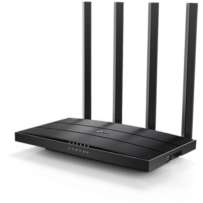 

Роутер беспроводной TP-Link Archer C6U AC1200, 1000 Мбит/с, 4 порта, 4G ready, чёрный