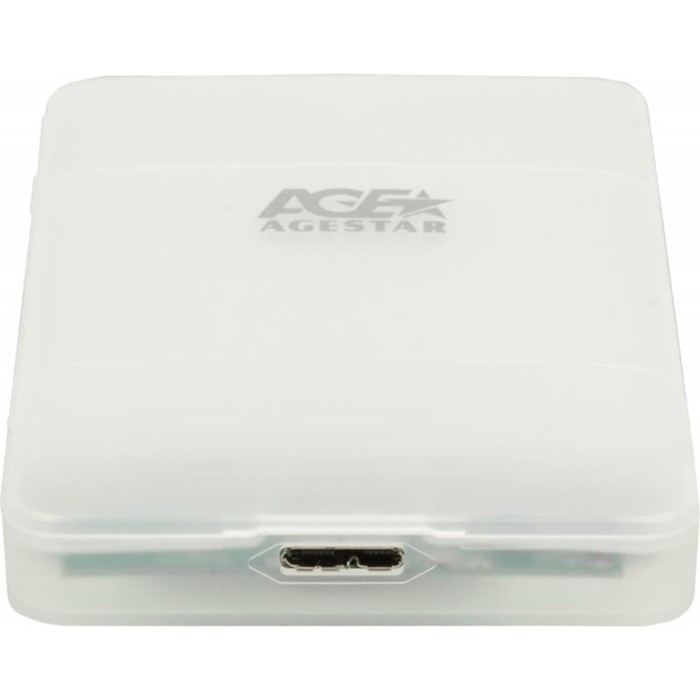 

Внешний корпус для HDD/SSD AgeStar 3UBCP3 SATA USB3.0, пластик, белый, 2.5"