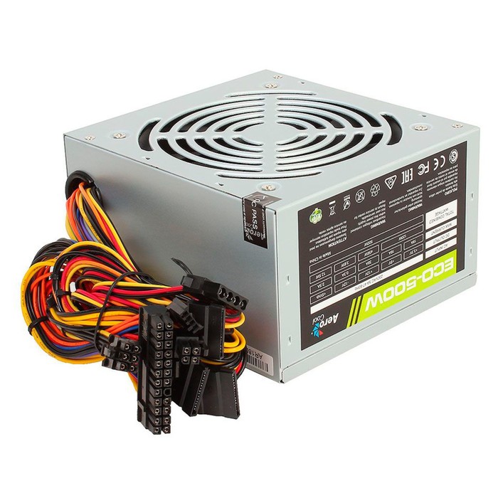 

Блок питания Aerocool ATX 500W ECO-500, 240 В, 500 Вт