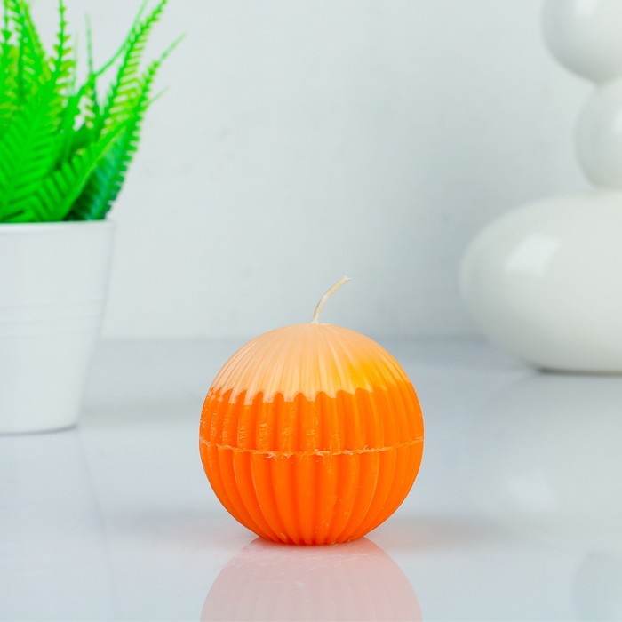 Свеча восковая "Шар", аромат дыня