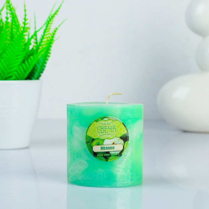 Свеча восковая "Слияние", аромат яблоко