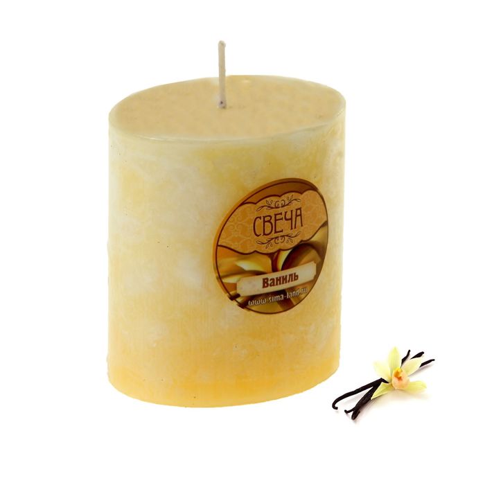 Свеча восковая "Слияние", аромат ваниль