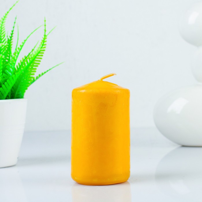 Свеча восковая "Конус", аромат апельсин