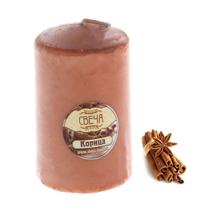 Свеча восковая "Конус", аромат корица