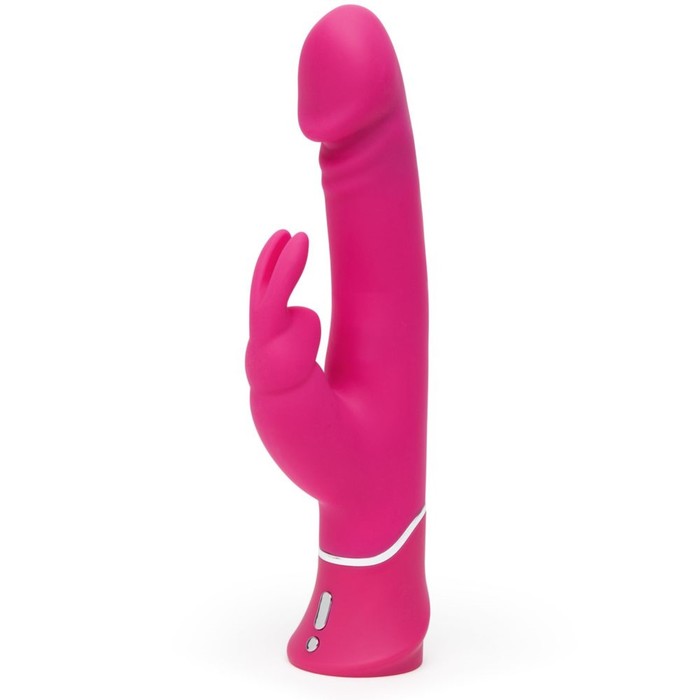Вибратор Happy Rabbit Realistic с клиторальным стимулятором, розовый секс игрушки pretty love вибромассажер с клиторальным отростком prettylove hot rabbit