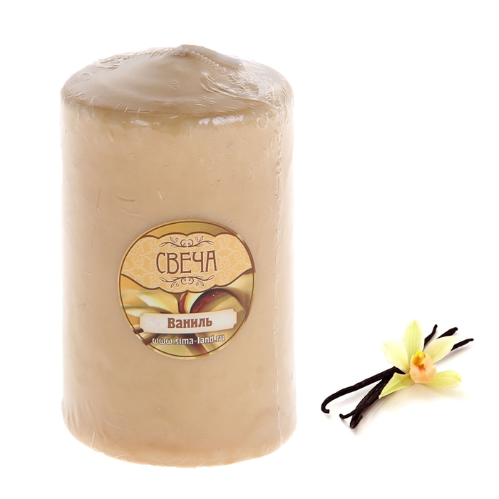 Свеча восковая "Конус", аромат ваниль