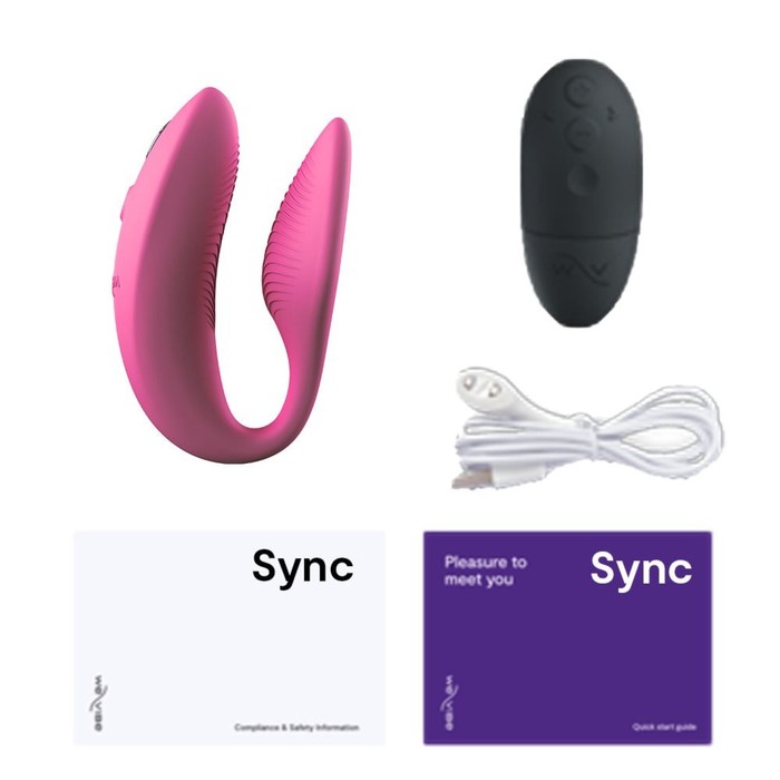 фото Вибратор для пар we-vibe sync 2 розовый