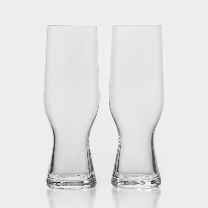 Набор стеклянных стаканов для пива BEERCRAFT, 550 мл, 2 шт набор для пива crystal bohemia beercraft 2 бокала 630 мл 2 стакана 550 мл 2 бокала 680 мл 990 1kd27 0 99t41 200 609