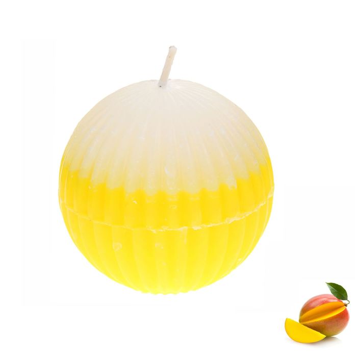 Свеча восковая "Шар", аромат манго