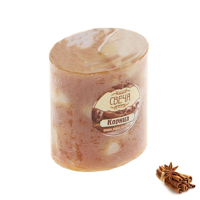 Свеча восковая "Слияние", аромат корица