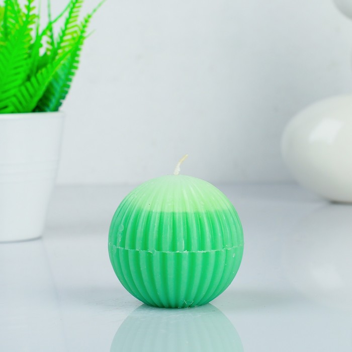 Свеча восковая "Шар", аромат яблоко