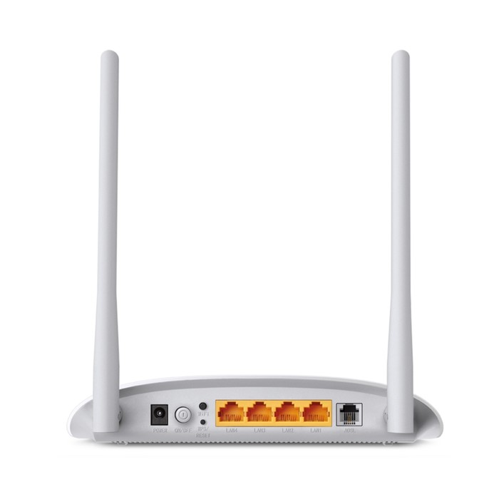 фото Wi-fi роутер tp-link td-w8961n, 300 мбит/с, 4 порта 100 мбит/с, белый