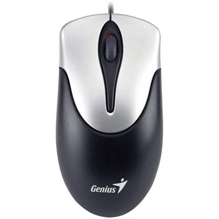 Мышь Genius Mouse Netscroll 100 V2, проводная, оптическая, 1000 dpi, USB, чёрная мышь mouse netscroll 120 v2 проводная оптическая 1000 dpi usb чёрная