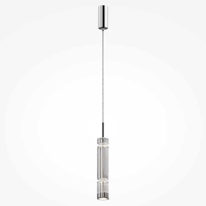 Светильник подвесной Maytoni MOD272PL-L12CH3K1, LED, 12Вт, 8х8х365 см, 1600Лм, цвет хром