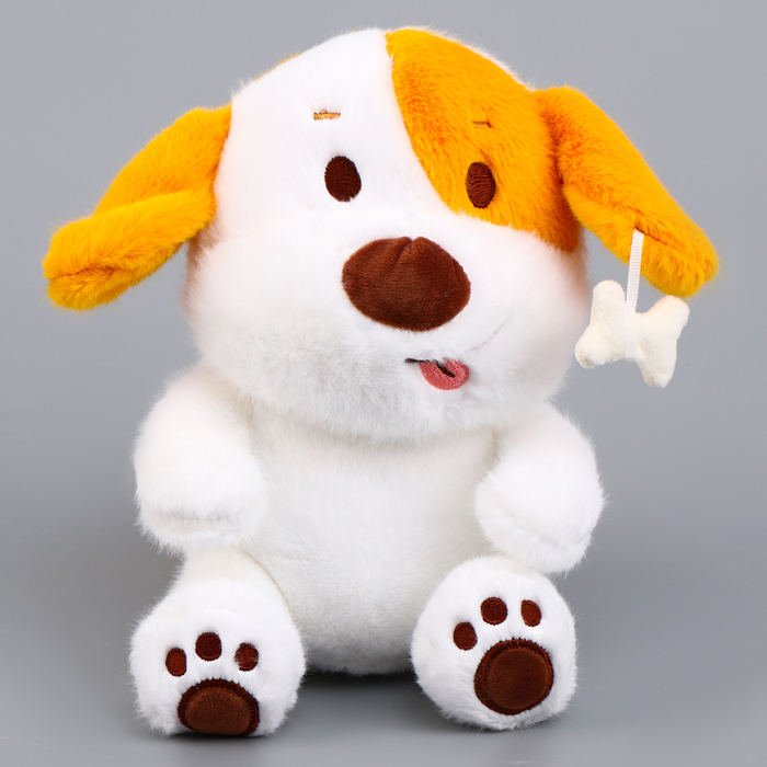 Мягкая игрушка «Собака» с косточкой, 21 см дуrашки мягкая игрушка собака лайка с балалайкой 24 см