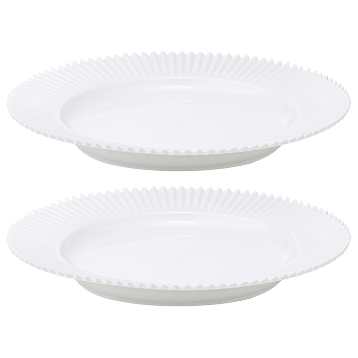 Набор из двух тарелок белого цвета из коллекции edge, 26 см подставка для кухонных аксессуаров белого цвета из коллекции edge единый размер белый