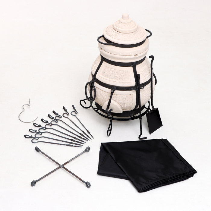 

Набор Тандыр Кочевник Базовый: тандыр, подставка, чехол, крюк