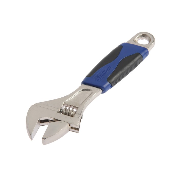 Ключ разводной ТУНДРА, двухкомпонентная рукоятка, 150 мм ключ разводной harden 540560 250 мм двухкомпонентная рукоятка