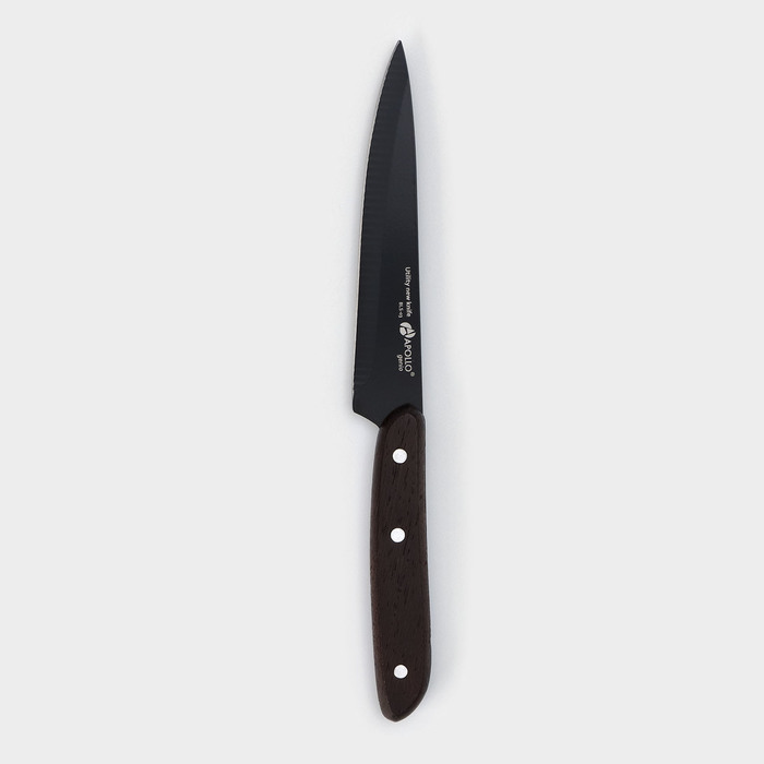 Нож кухонный универсальный Genio BlackStar, лезвие 11 см нож кухонный для овощей genio nero steel лезвие 9 см