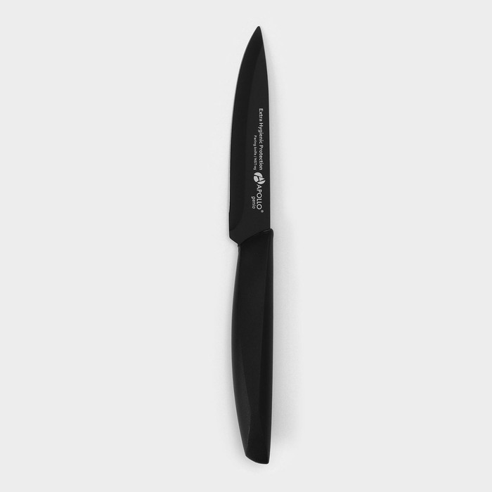 Нож кухонный для овощей Genio Nero Steel, лезвие 9 см нож универсальный apollo genio nero steel 12 см нерж сталь пластик
