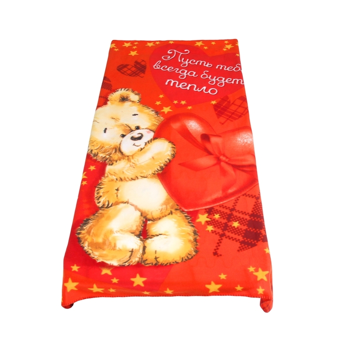 Плед "Collorista" Пусть будет тепло 130х170 см, 100% п/э флис, 180 гр/м2