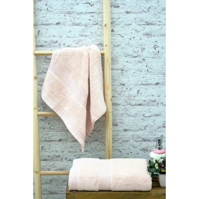 Полотенце Arya Home Gloss, размер 50X90 см, цвет розовый