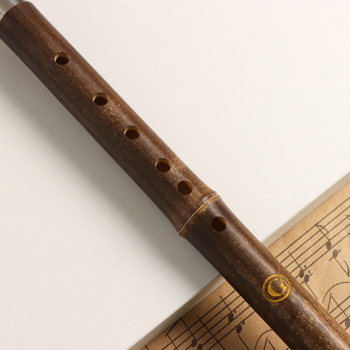 фото Флейта music life 52 см, с узорами, тональность g, бамбук, разборная