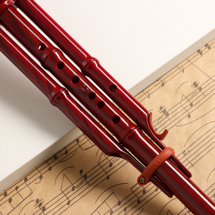 Флейта Music Life, хулуси, тональность C, красная, 42 х 8,7 х 5 см