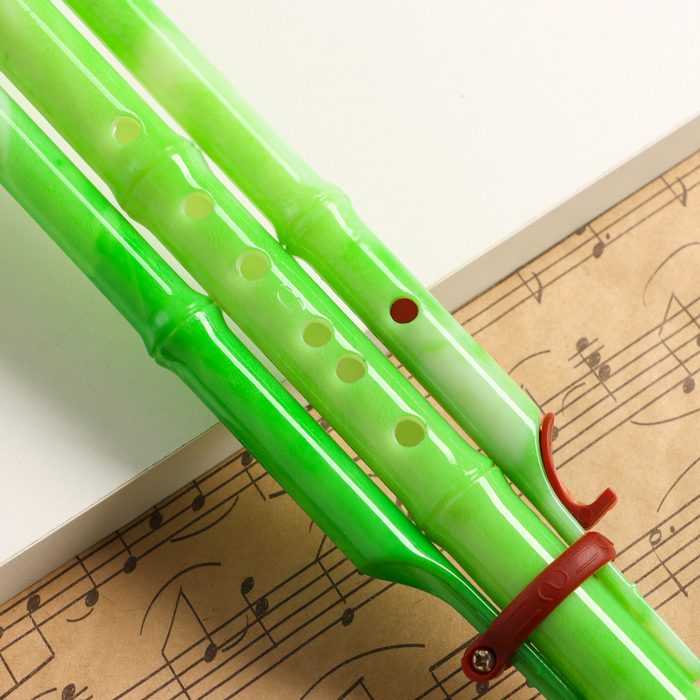 Флейта Music Life, хулуси, тональность C, зеленая, 42 х 8,7 х 5 см