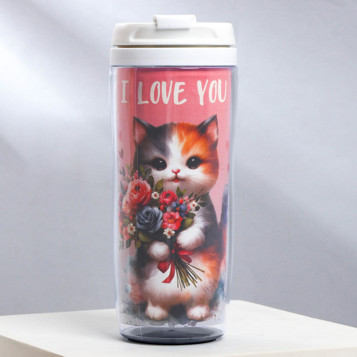 

Термостакан со вставкой I Iove you 350 мл