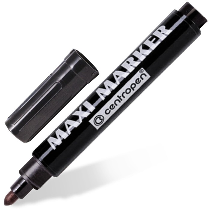 

Маркер CENTROPEN Maxi Marker 151125, перманентный, черный, ширина линии 2-4 мм