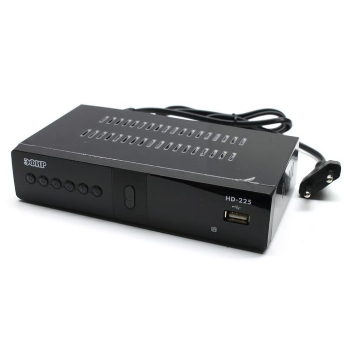 

Цифровая ТВ приставка DVB-T2 Сигнал Эфир HD-225 черный
