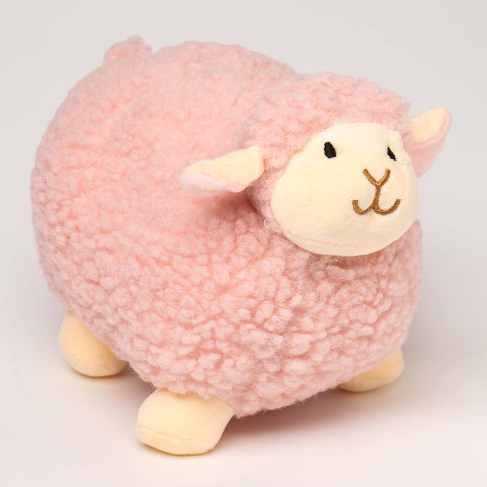 Мягкая игрушка «Овечка», 20 см, цвет розовый цена и фото