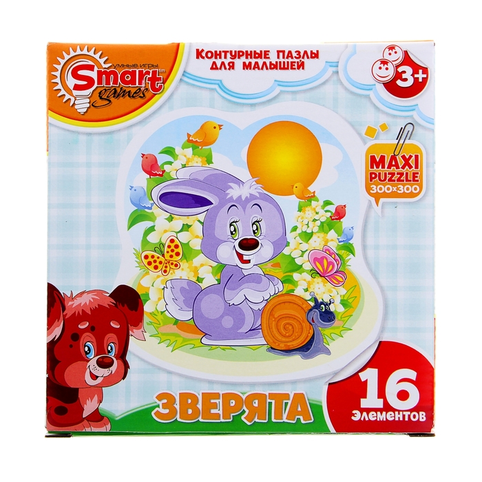 Пазл-макси «Зверята. Зайчик», 16 элементов