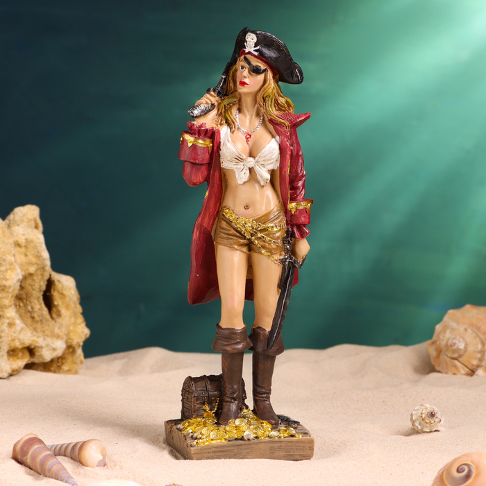Статуэтка Пиратка 21см статуэтка бюст в и ленин 21см бронзовый цвет гипс