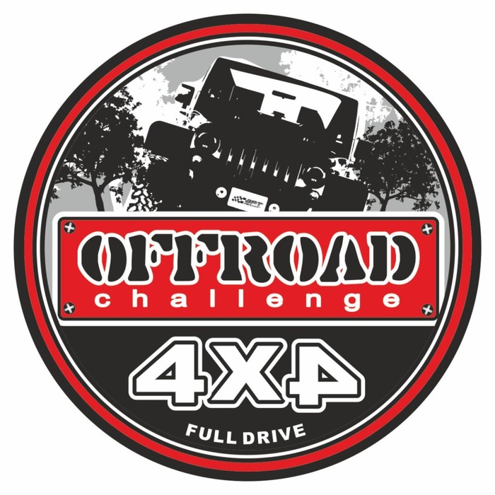 

Наклейка на запасное колесо OFF ROAD, 56 х 56 см