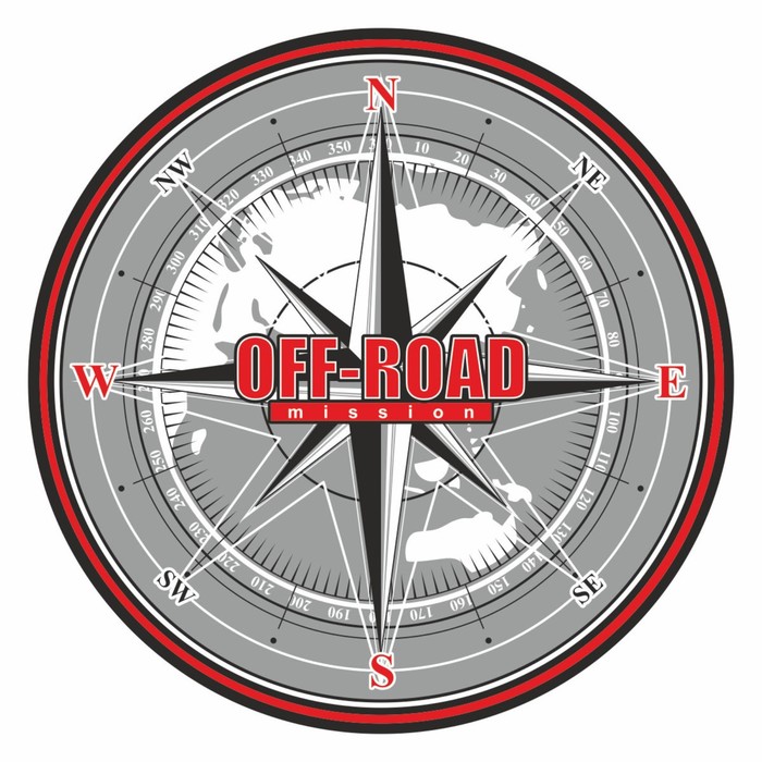 

Наклейка на запасное колесо OFF ROAD, роза ветров, 56 х 56 см