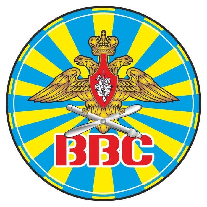 

Наклейка на запасное колесо ВВС, 56 х 56 см