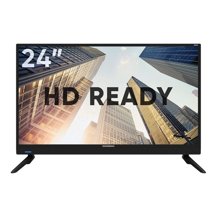 Телевизор Soundmax SM-LED24M11S, 24, 1366x768, DVB-T/T2/C, HDMI 1, USB 1, Smart TV, чёрный