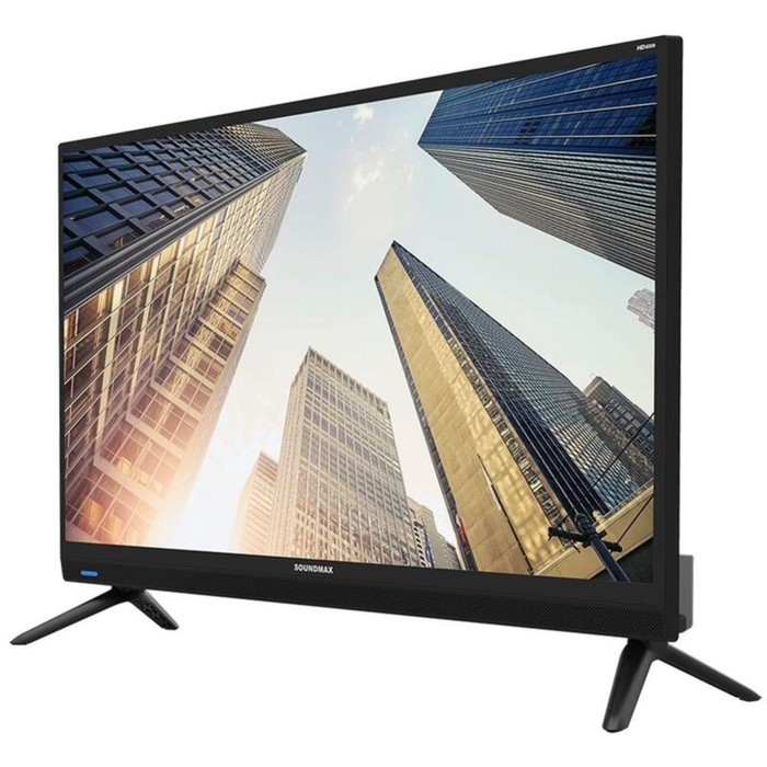 фото Телевизор soundmax sm-led24m11s, 24", 1366x768, dvb-t/t2/c, hdmi 1, usb 1, smart tv, чёрный