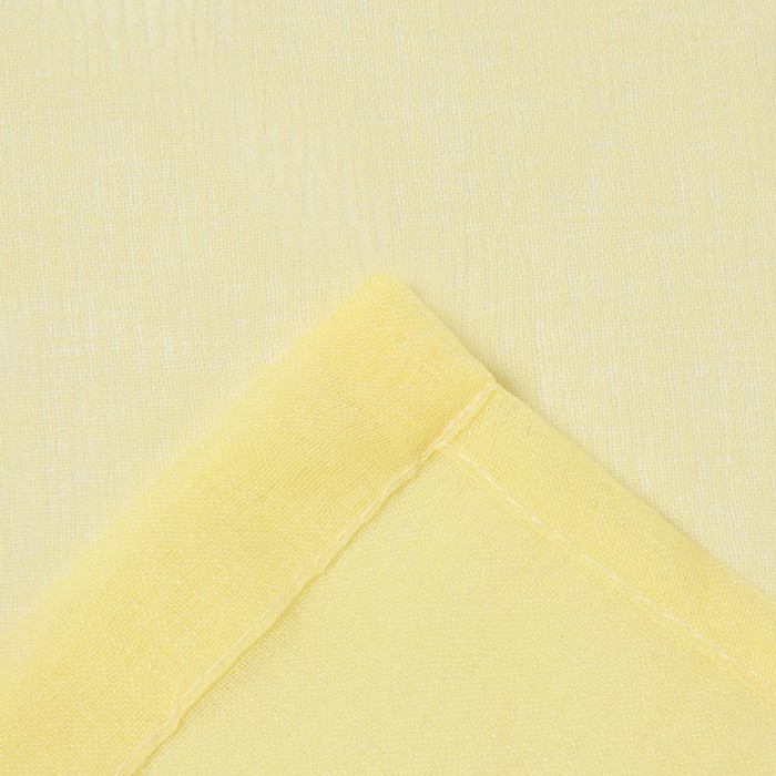 фото Штора тюль witerra, лён, 150х275 см, жёлтый, вуаль, пэ 100%