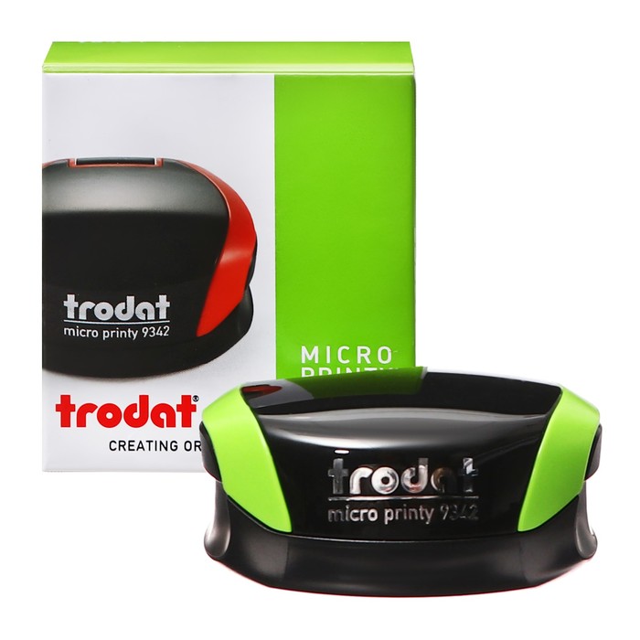 Оснастка карманная Trodat MICRO PRINTY 9342 диаметр 42 мм корпус салатовый 349₽