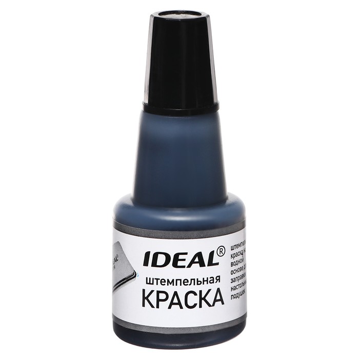 

Краска штампельная 24 мл Trodat IDEAL, водная основа, для дозаправки, чёрная