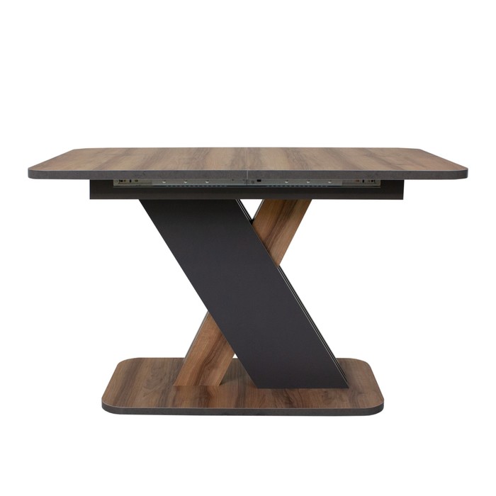 Стол обеденный раздвижной «Аврора», 1200(1600)×750×755 мм, цвет авелано / графит