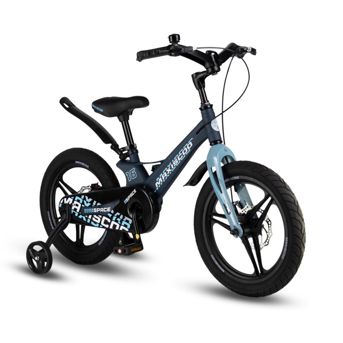 фото Велосипед 16'' maxiscoo space deluxe, цвет матовый ультрамарин