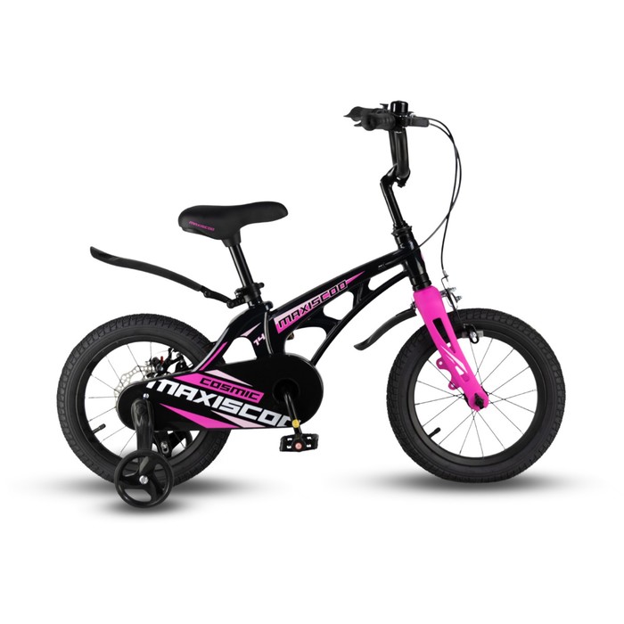 Велосипед 14'' Maxiscoo COSMIC Стандарт Плюс, цвет Черный Жемчуг велосипед 14 maxiscoo cosmic стандарт плюс цвет розовый матовый