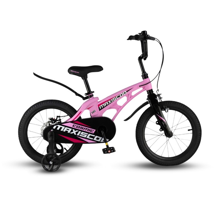 Велосипед 16'' Maxiscoo COSMIC Стандарт, цвет Розовый Матовый велосипед 14 maxiscoo cosmic стандарт плюс цвет розовый матовый