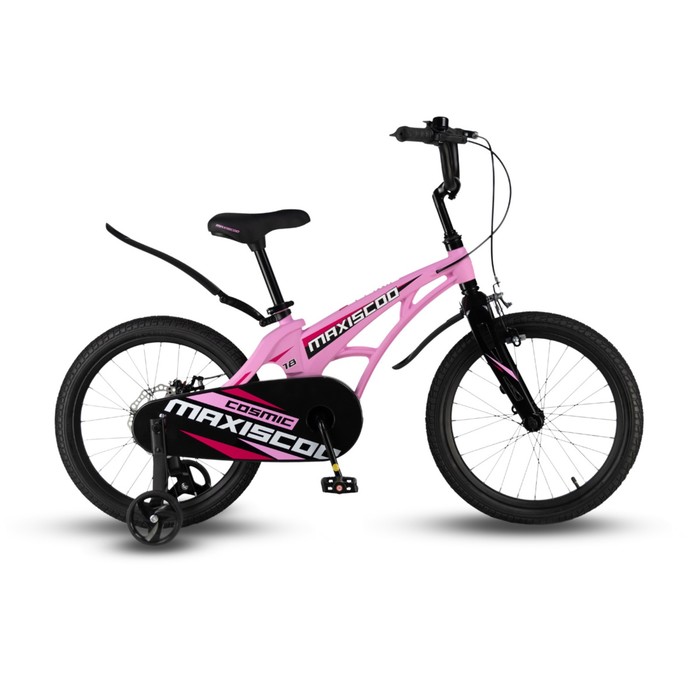 Велосипед 18'' Maxiscoo COSMIC Стандарт, цвет Розовый Матовый велосипед 14 maxiscoo cosmic стандарт плюс цвет розовый матовый