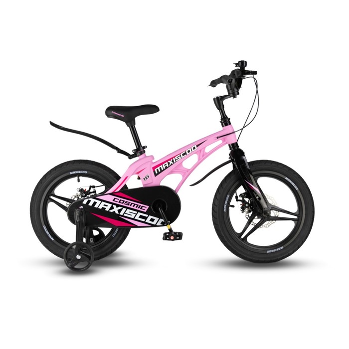 Велосипед 16'' Maxiscoo COSMIC Deluxe, цвет Розовый Матовый велосипед 16 maxiscoo cosmic делюкс цвет розовый матовый